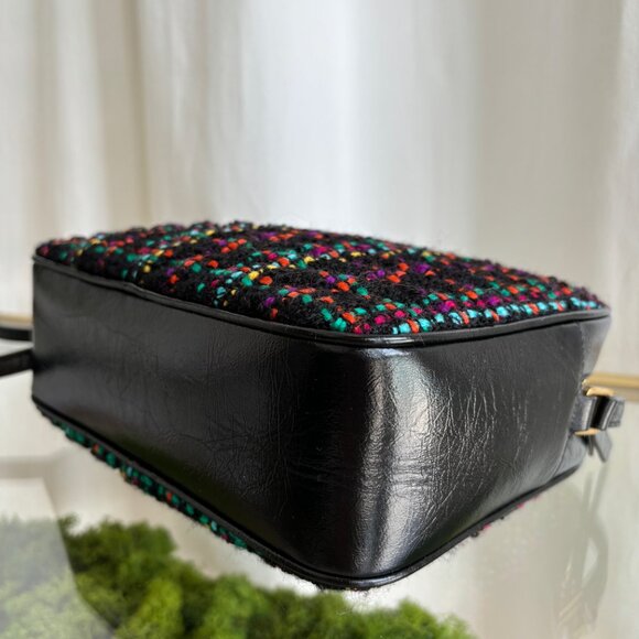 SAINT LAURENT Multicolor Tweed Lou Crossbody - Picture 4 of 8